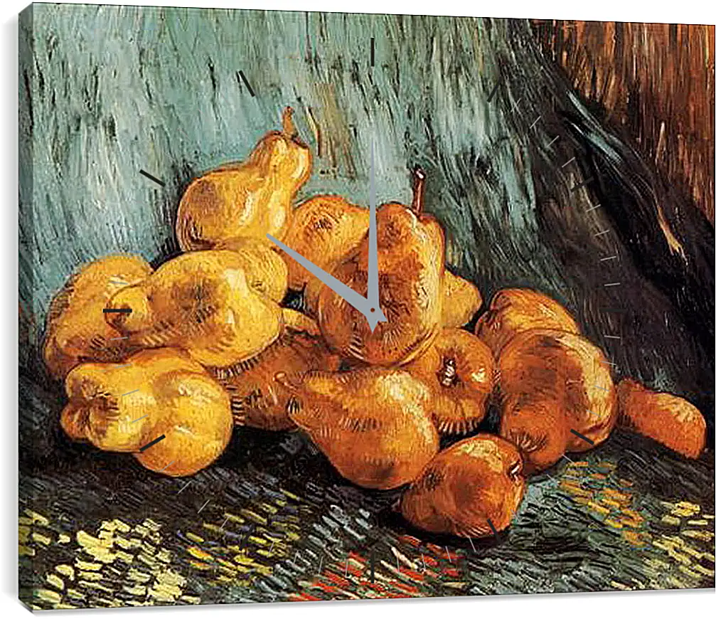 Часы картина - Still Life with Pears. Винсент Ван Гог