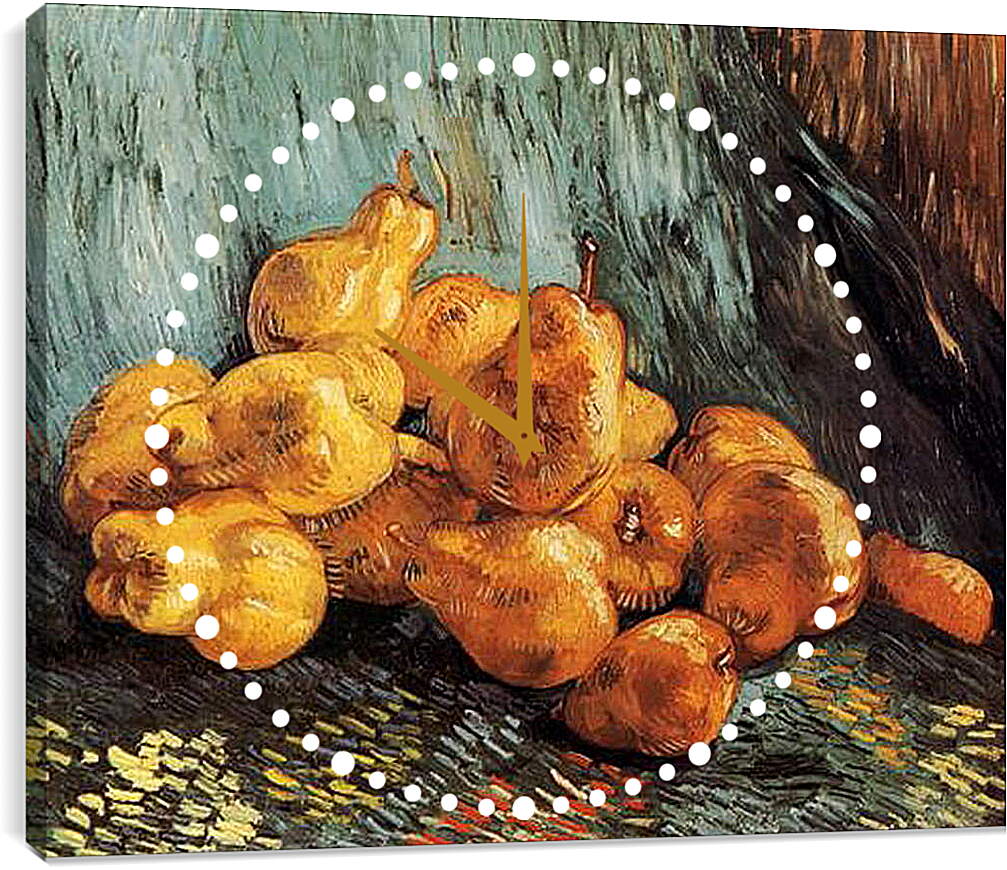 Часы картина - Still Life with Pears. Винсент Ван Гог