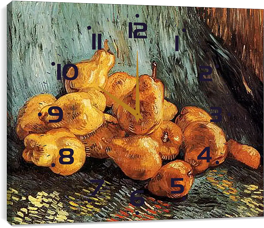 Часы картина - Still Life with Pears. Винсент Ван Гог