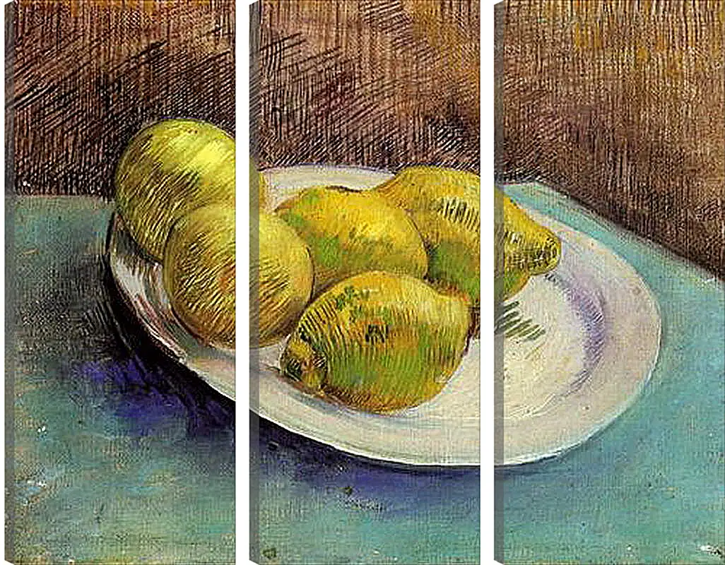 Модульная картина - Still Life with Lemons on a Plate. Винсент Ван Гог