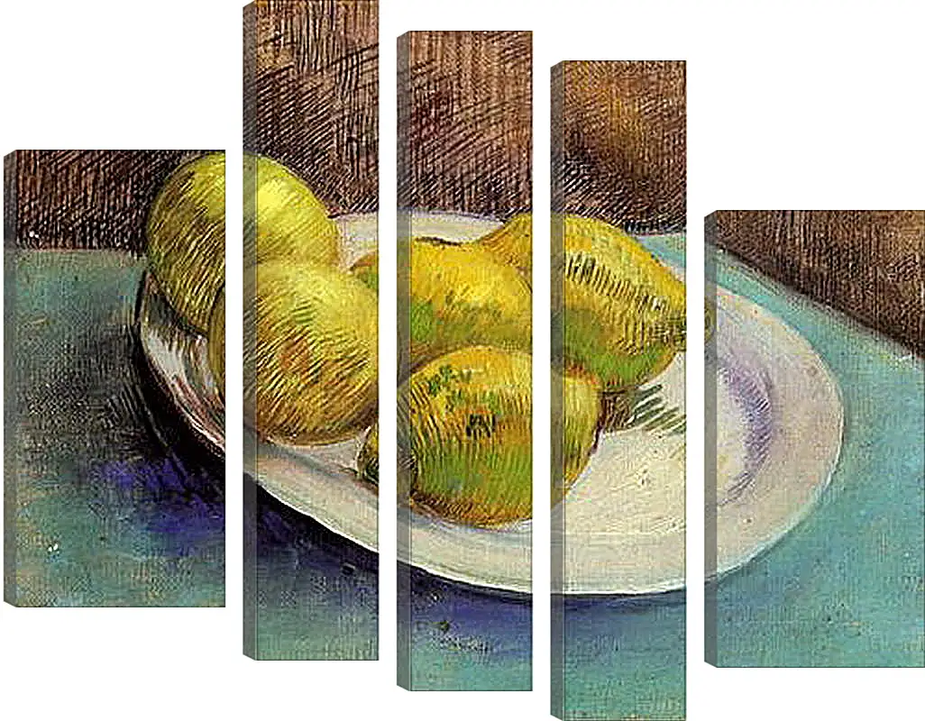 Модульная картина - Still Life with Lemons on a Plate. Винсент Ван Гог