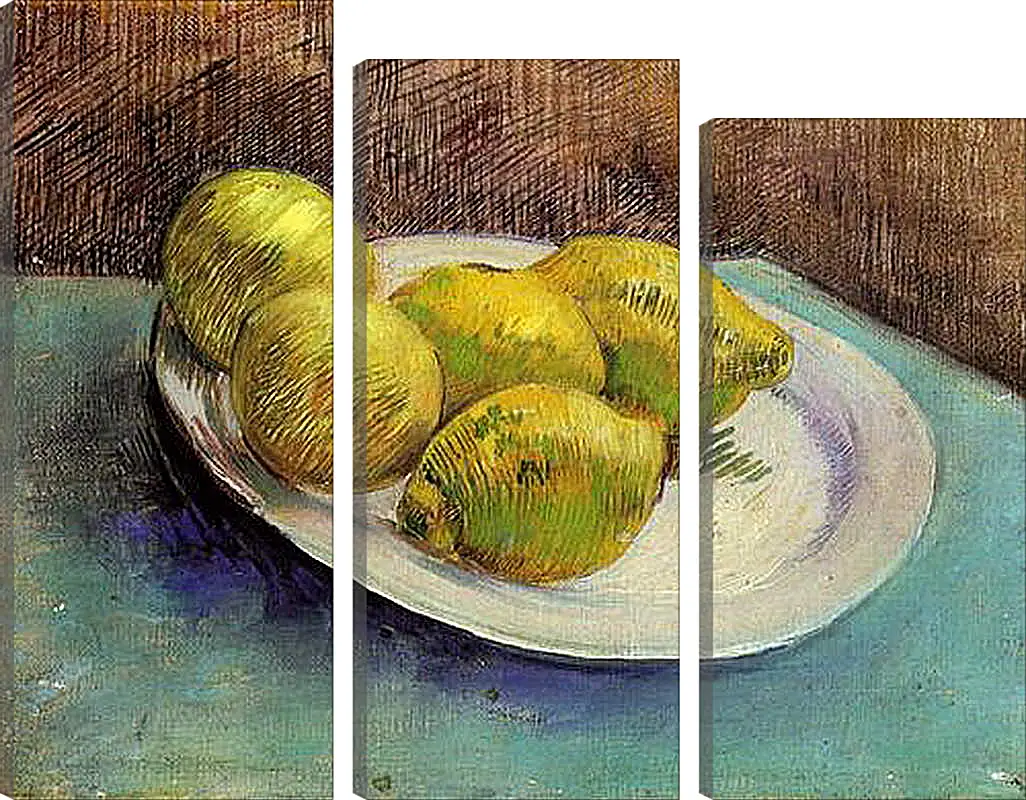 Модульная картина - Still Life with Lemons on a Plate. Винсент Ван Гог