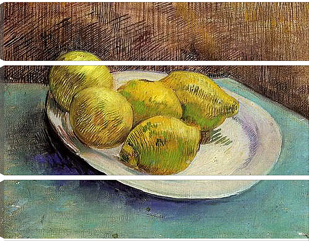 Модульная картина - Still Life with Lemons on a Plate. Винсент Ван Гог