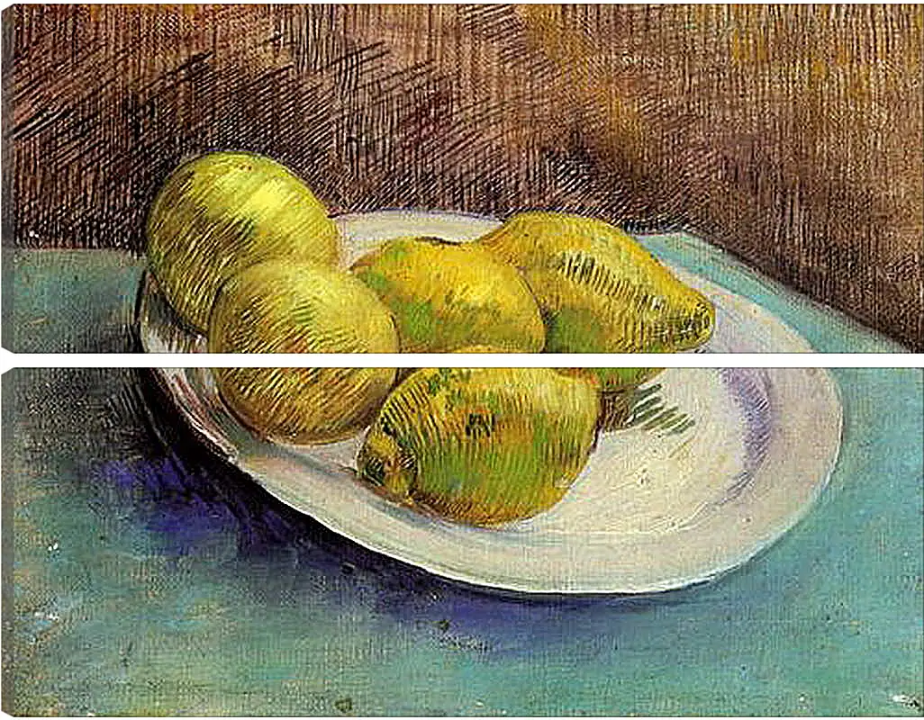 Модульная картина - Still Life with Lemons on a Plate. Винсент Ван Гог