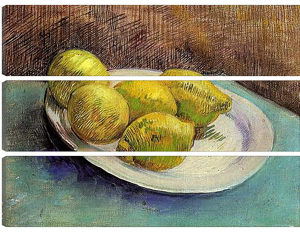 Модульная картина - Still Life with Lemons on a Plate. Винсент Ван Гог