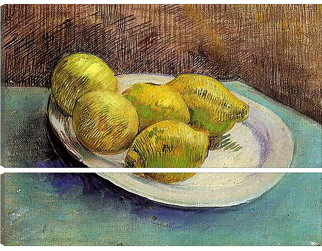 Модульная картина - Still Life with Lemons on a Plate. Винсент Ван Гог