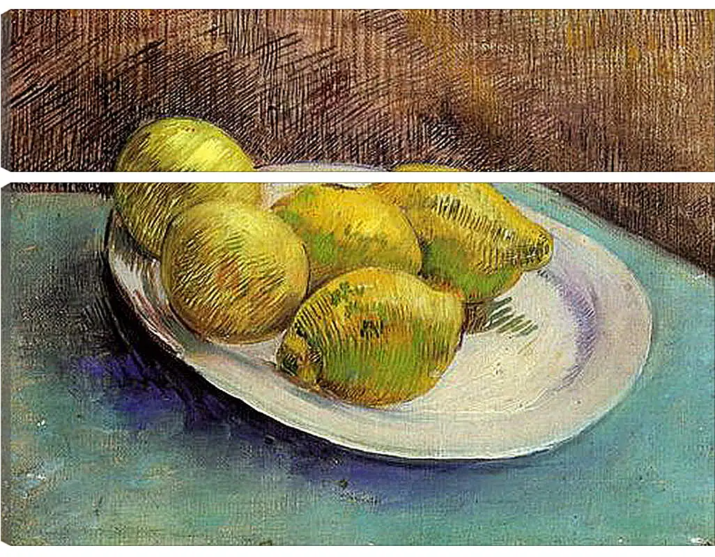 Модульная картина - Still Life with Lemons on a Plate. Винсент Ван Гог