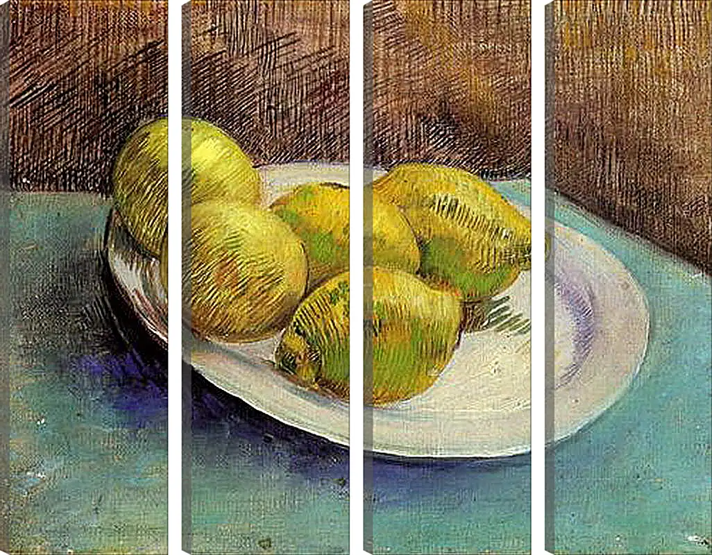 Модульная картина - Still Life with Lemons on a Plate. Винсент Ван Гог