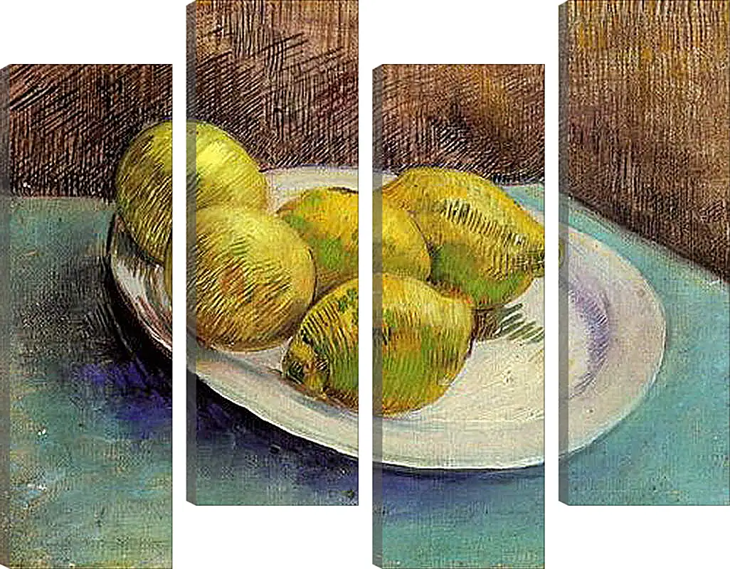 Модульная картина - Still Life with Lemons on a Plate. Винсент Ван Гог