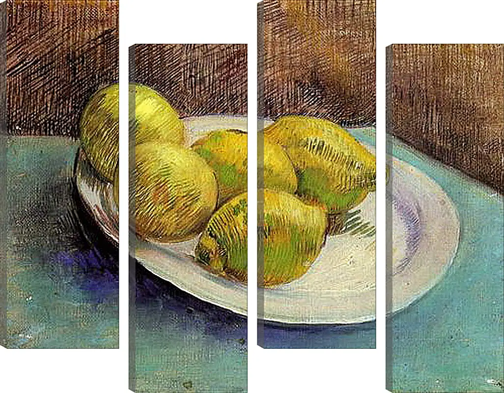 Модульная картина - Still Life with Lemons on a Plate. Винсент Ван Гог