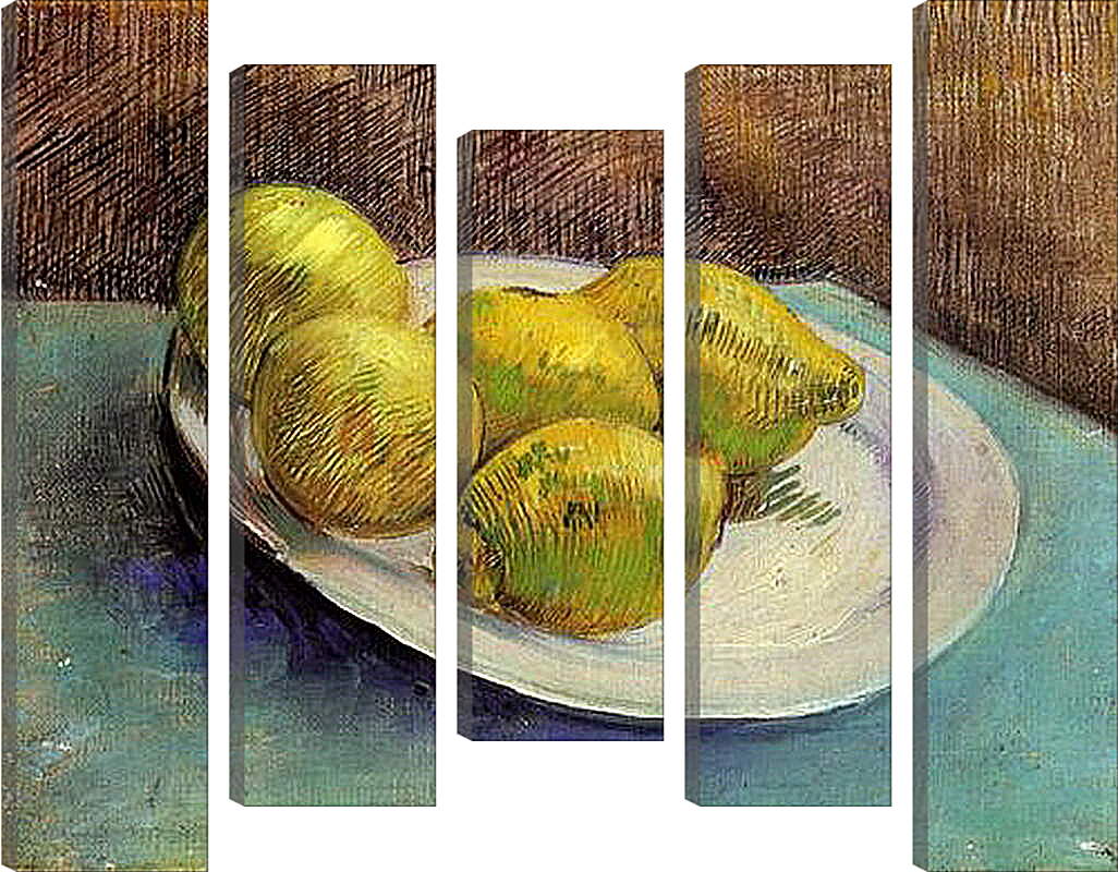 Модульная картина - Still Life with Lemons on a Plate. Винсент Ван Гог