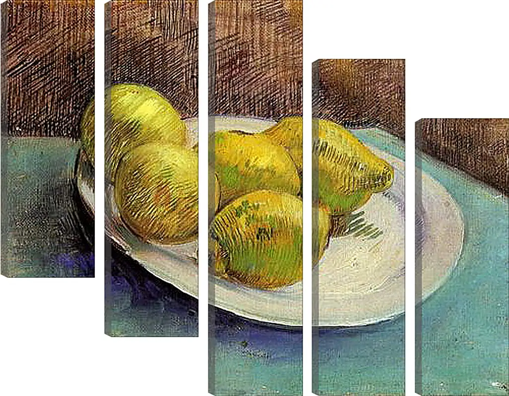 Модульная картина - Still Life with Lemons on a Plate. Винсент Ван Гог