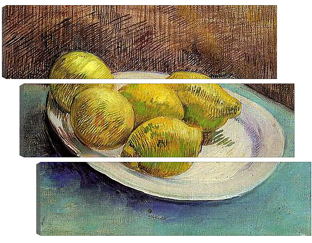 Модульная картина - Still Life with Lemons on a Plate. Винсент Ван Гог