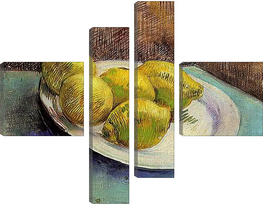 Модульная картина - Still Life with Lemons on a Plate. Винсент Ван Гог