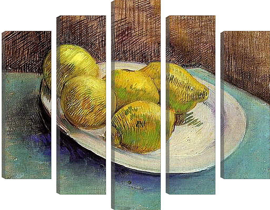 Модульная картина - Still Life with Lemons on a Plate. Винсент Ван Гог