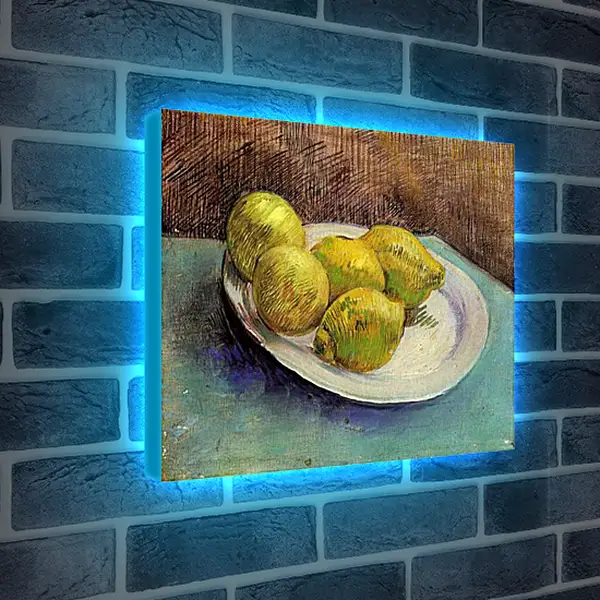 Лайтбокс световая панель - Still Life with Lemons on a Plate. Винсент Ван Гог