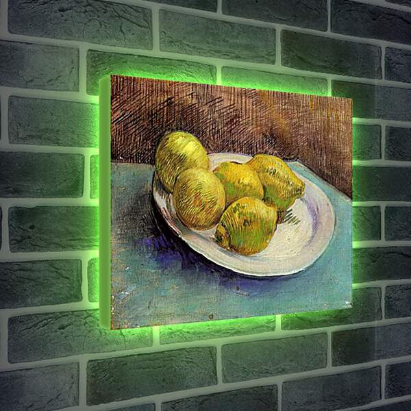 Лайтбокс световая панель - Still Life with Lemons on a Plate. Винсент Ван Гог