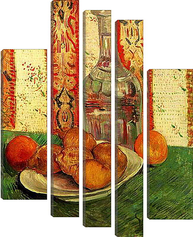 Модульная картина - Still Life with Decanter and Lemons on a Plate. Винсент Ван Гог
