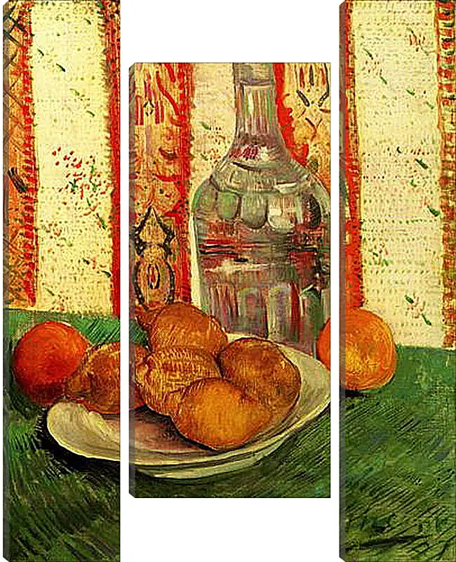 Модульная картина - Still Life with Decanter and Lemons on a Plate. Винсент Ван Гог