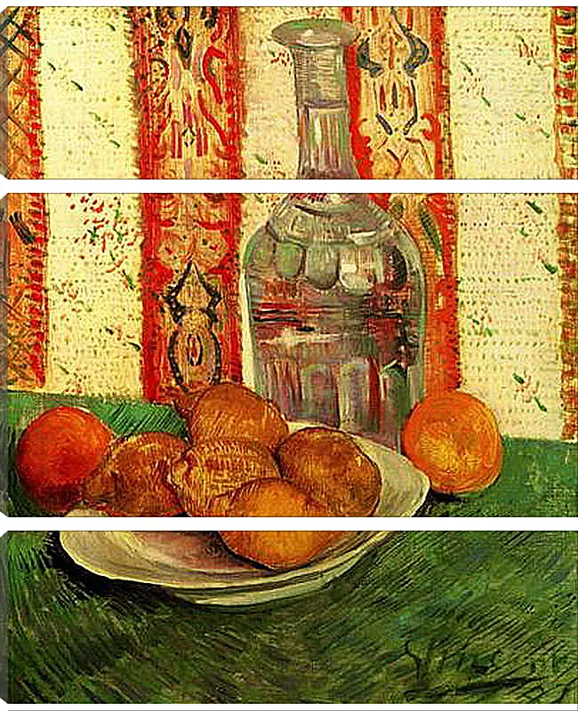 Модульная картина - Still Life with Decanter and Lemons on a Plate. Винсент Ван Гог