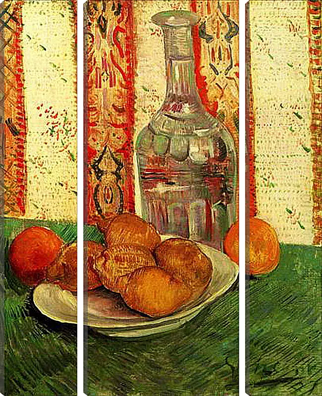 Модульная картина - Still Life with Decanter and Lemons on a Plate. Винсент Ван Гог