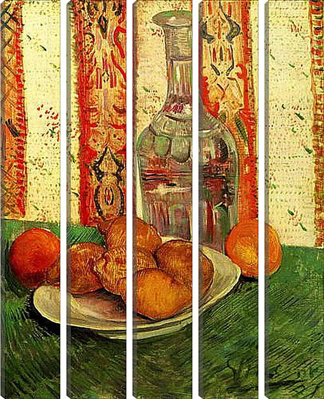 Модульная картина - Still Life with Decanter and Lemons on a Plate. Винсент Ван Гог