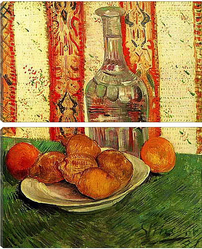 Модульная картина - Still Life with Decanter and Lemons on a Plate. Винсент Ван Гог