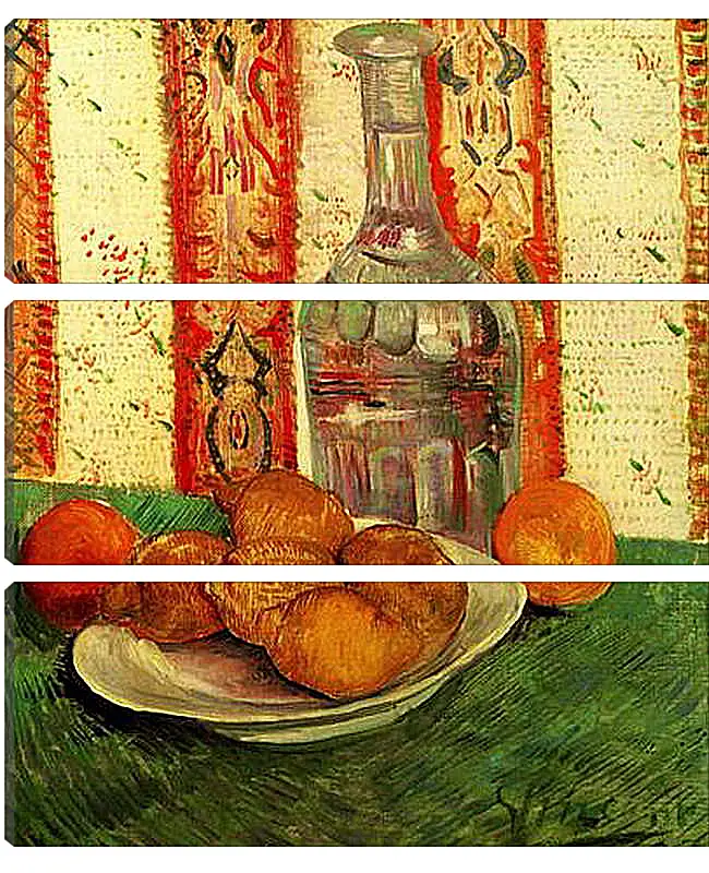 Модульная картина - Still Life with Decanter and Lemons on a Plate. Винсент Ван Гог