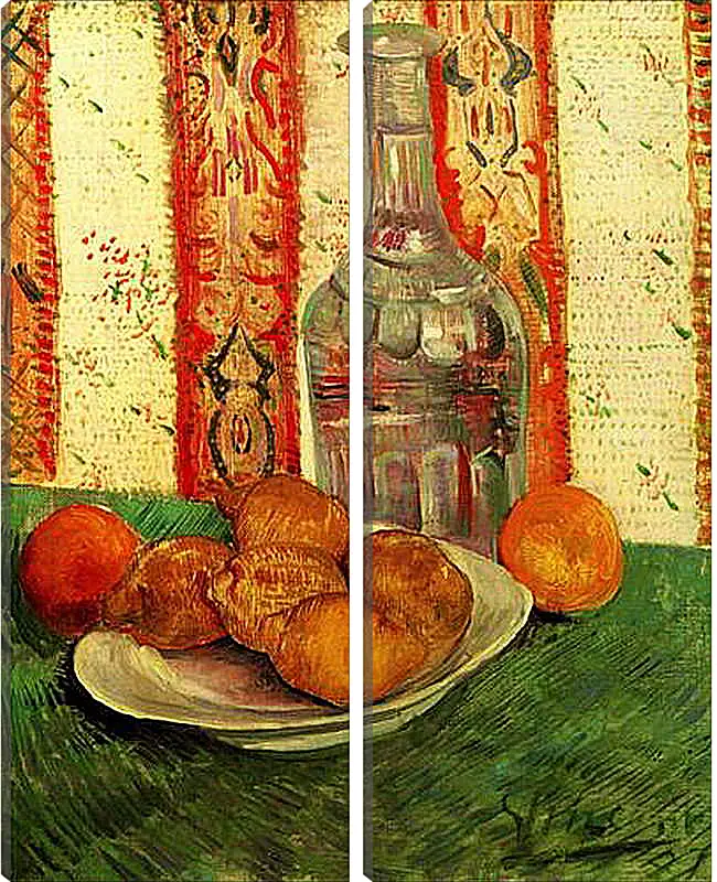 Модульная картина - Still Life with Decanter and Lemons on a Plate. Винсент Ван Гог