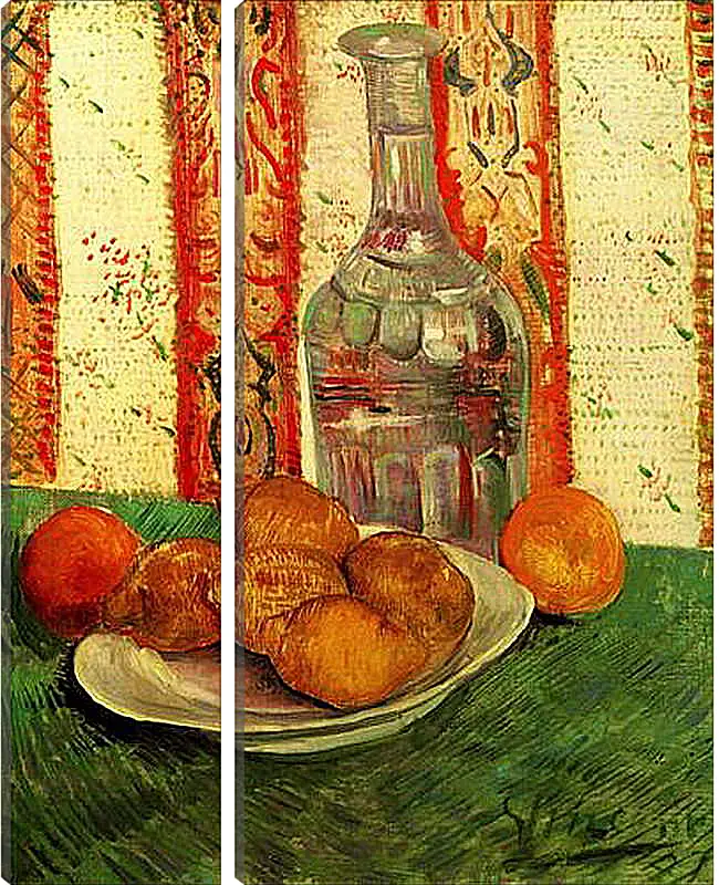 Модульная картина - Still Life with Decanter and Lemons on a Plate. Винсент Ван Гог