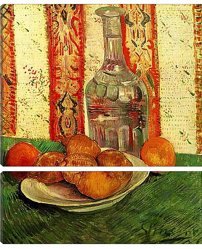 Модульная картина - Still Life with Decanter and Lemons on a Plate. Винсент Ван Гог