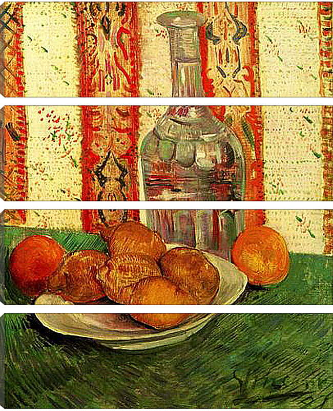 Модульная картина - Still Life with Decanter and Lemons on a Plate. Винсент Ван Гог
