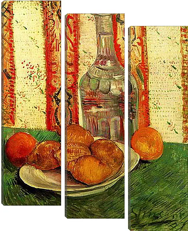 Модульная картина - Still Life with Decanter and Lemons on a Plate. Винсент Ван Гог