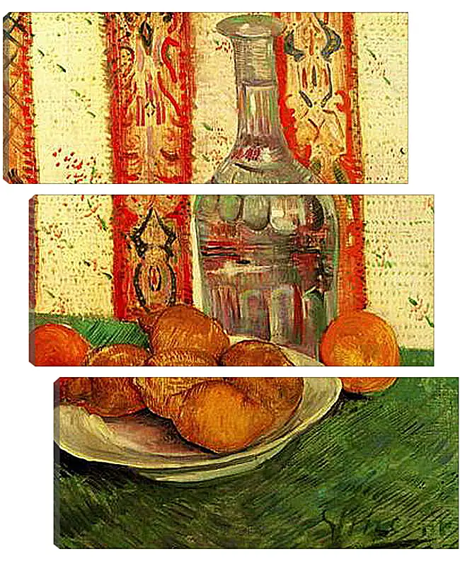 Модульная картина - Still Life with Decanter and Lemons on a Plate. Винсент Ван Гог