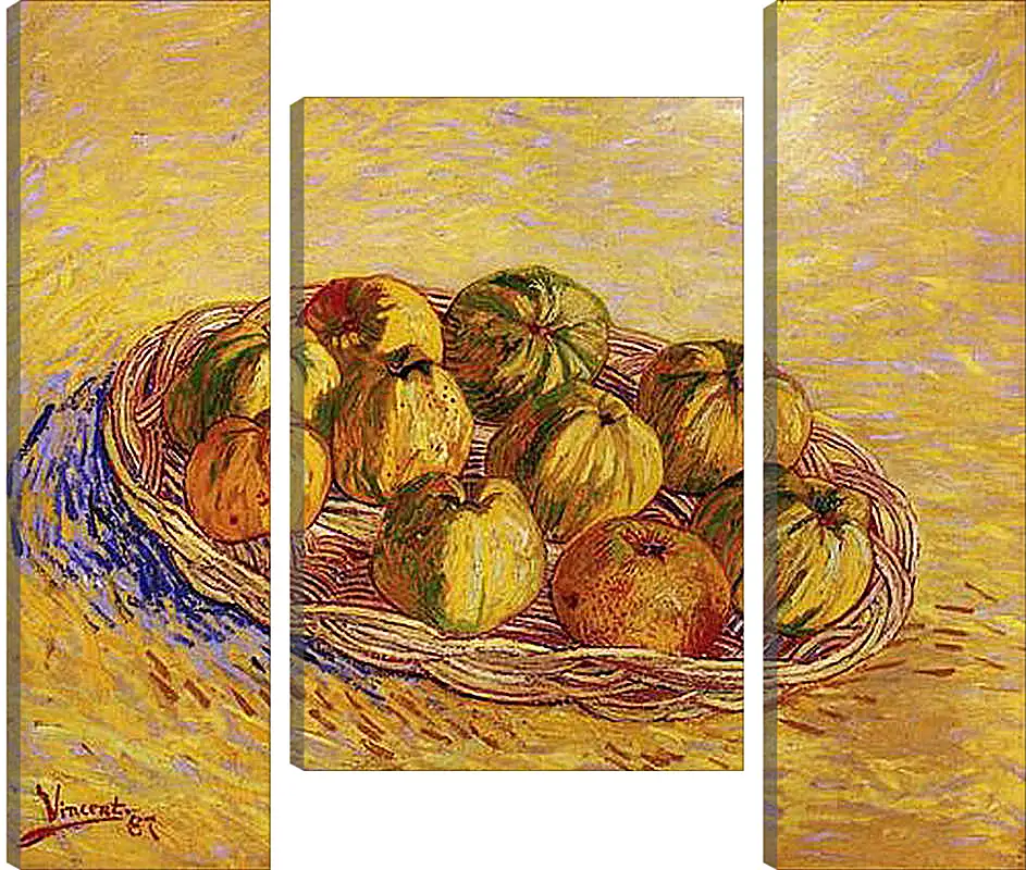 Модульная картина - Still Life with Basket of Apples. Винсент Ван Гог