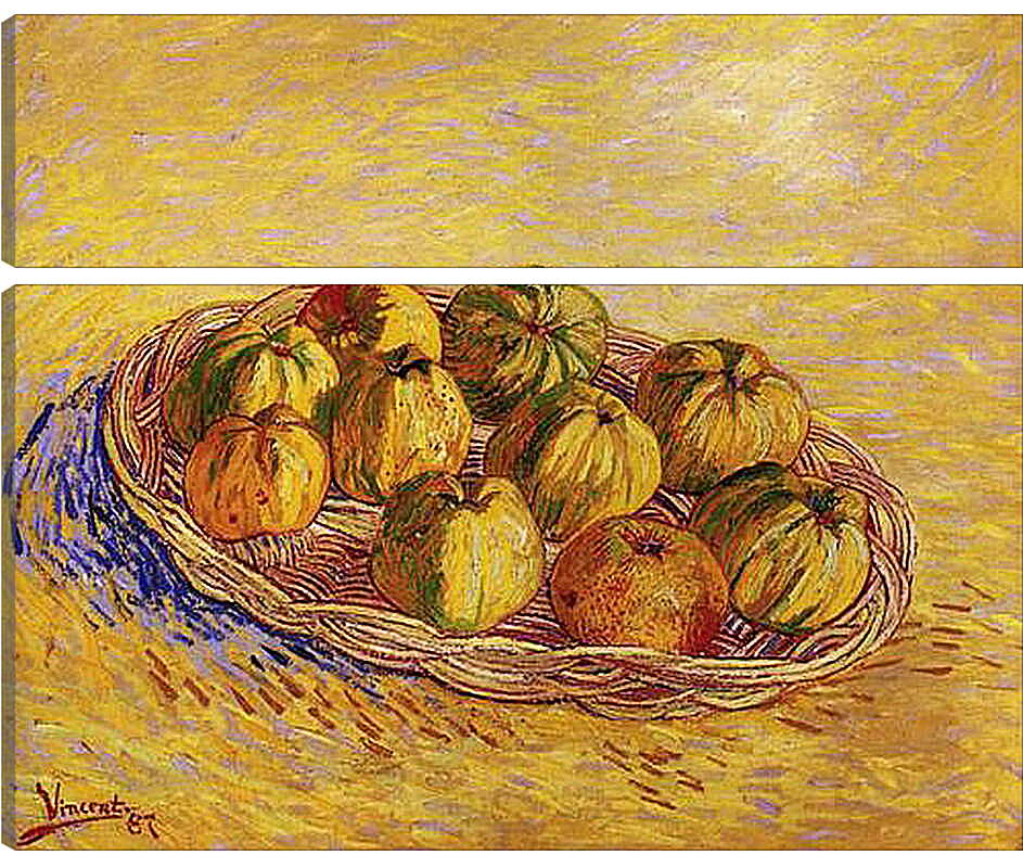 Модульная картина - Still Life with Basket of Apples. Винсент Ван Гог