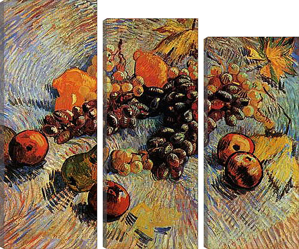Модульная картина - Still Life with Apples, Pears, Lemons and Grapes. Винсент Ван Гог
