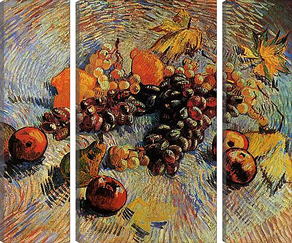 Модульная картина - Still Life with Apples, Pears, Lemons and Grapes. Винсент Ван Гог