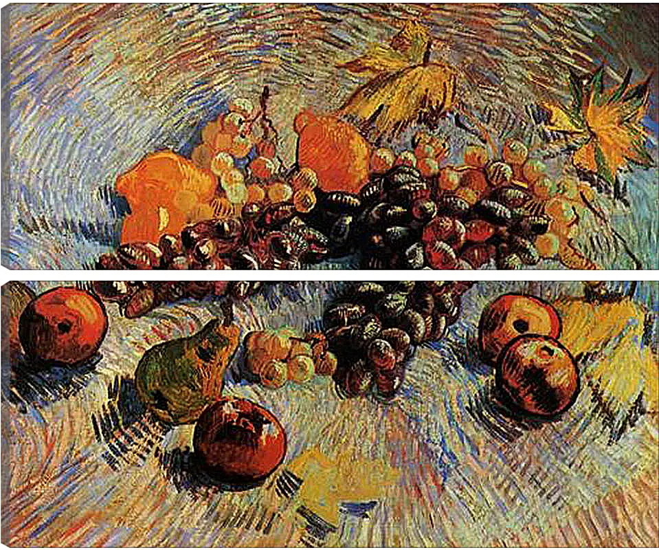 Модульная картина - Still Life with Apples, Pears, Lemons and Grapes. Винсент Ван Гог