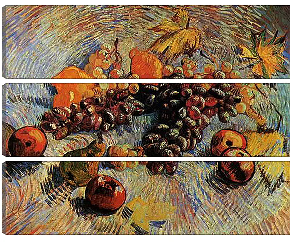 Модульная картина - Still Life with Apples, Pears, Lemons and Grapes. Винсент Ван Гог