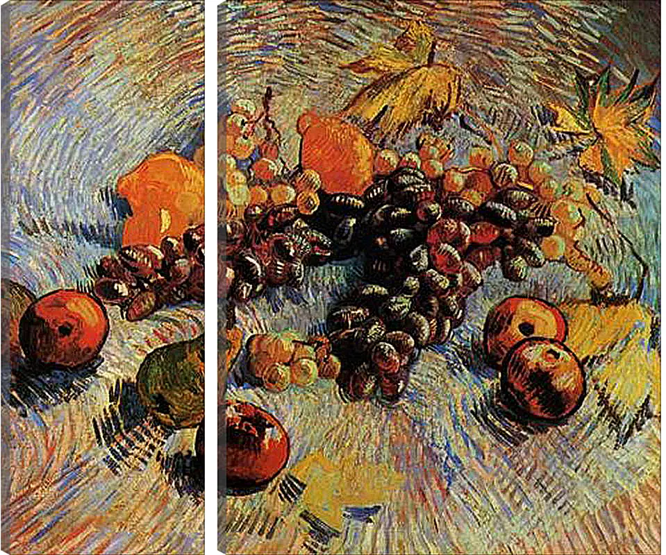 Модульная картина - Still Life with Apples, Pears, Lemons and Grapes. Винсент Ван Гог