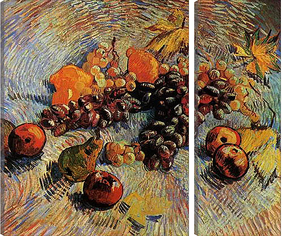 Модульная картина - Still Life with Apples, Pears, Lemons and Grapes. Винсент Ван Гог