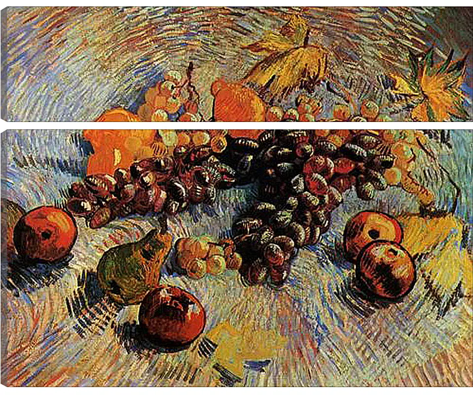 Модульная картина - Still Life with Apples, Pears, Lemons and Grapes. Винсент Ван Гог