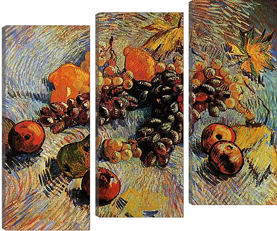 Модульная картина - Still Life with Apples, Pears, Lemons and Grapes. Винсент Ван Гог