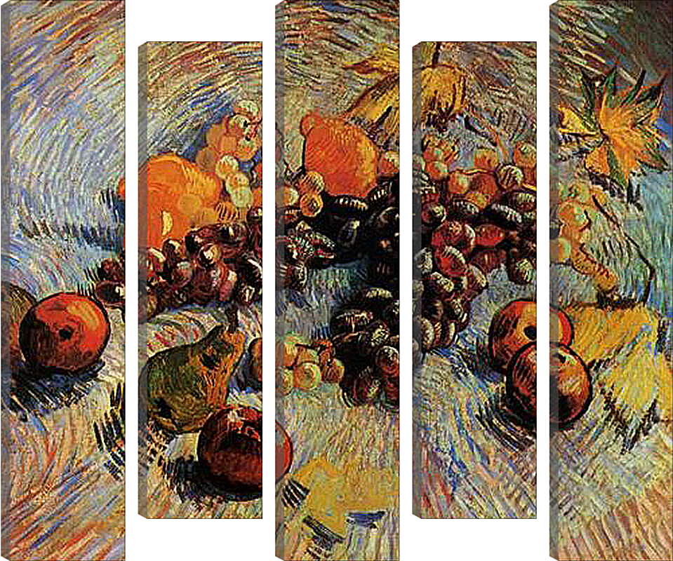 Модульная картина - Still Life with Apples, Pears, Lemons and Grapes. Винсент Ван Гог