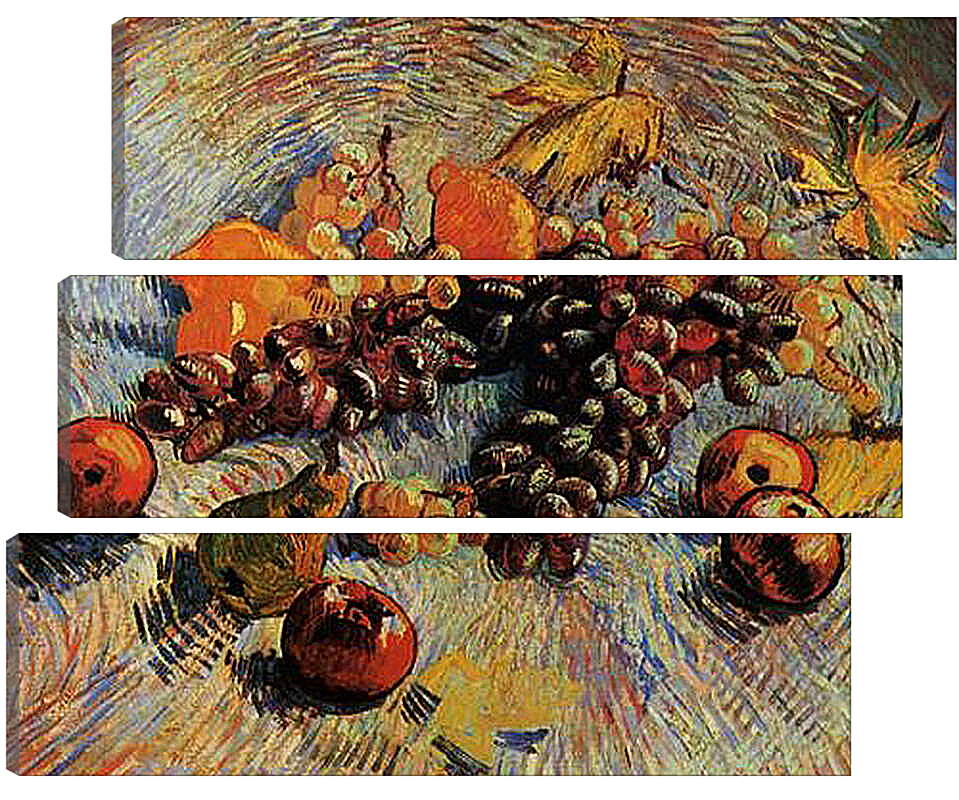 Модульная картина - Still Life with Apples, Pears, Lemons and Grapes. Винсент Ван Гог