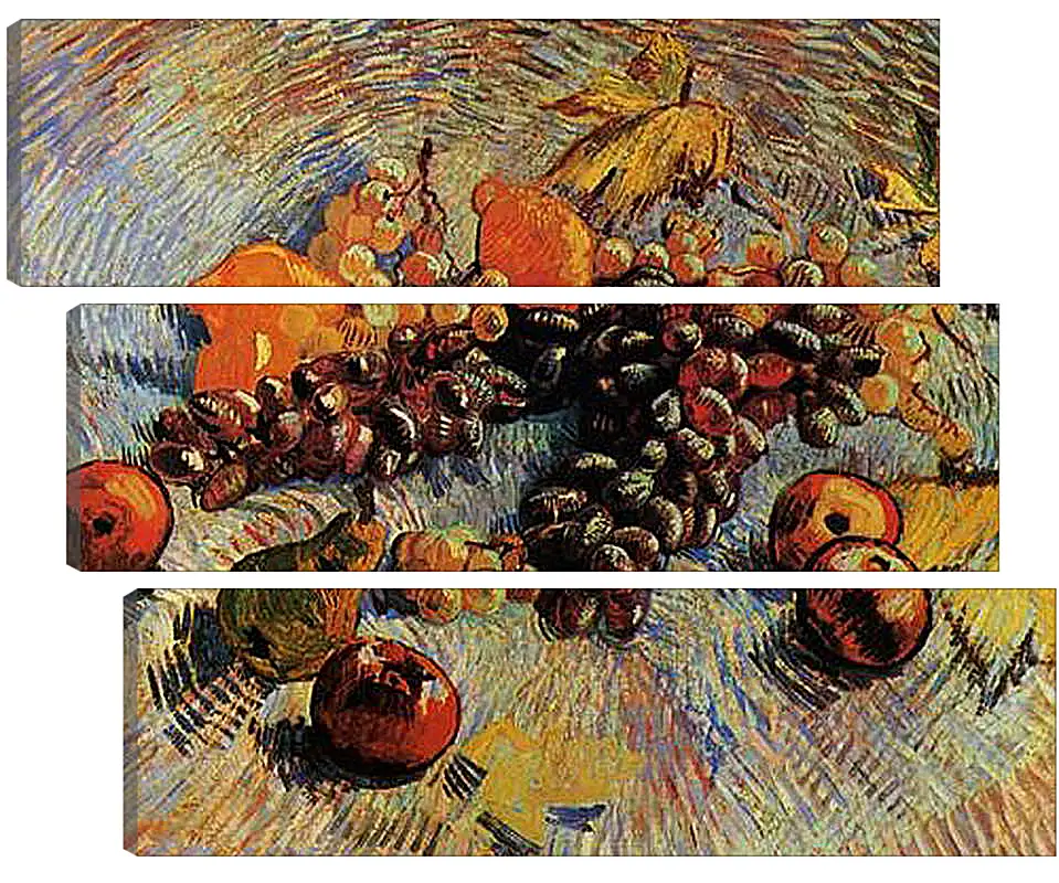 Модульная картина - Still Life with Apples, Pears, Lemons and Grapes. Винсент Ван Гог