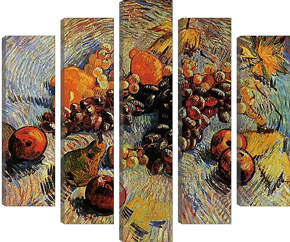 Модульная картина - Still Life with Apples, Pears, Lemons and Grapes. Винсент Ван Гог