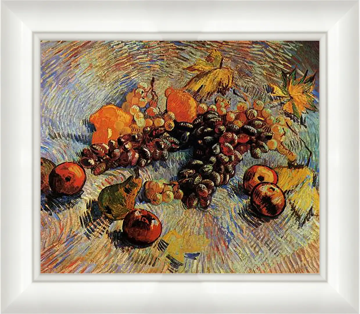 Картина в раме - Still Life with Apples, Pears, Lemons and Grapes. Винсент Ван Гог