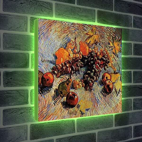 Лайтбокс световая панель - Still Life with Apples, Pears, Lemons and Grapes. Винсент Ван Гог